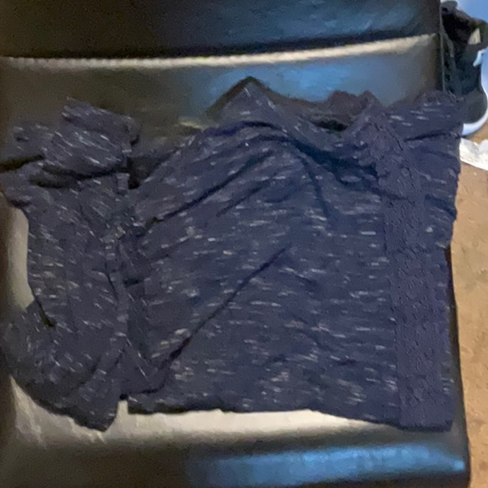 Navy blue long sleeve cardigan